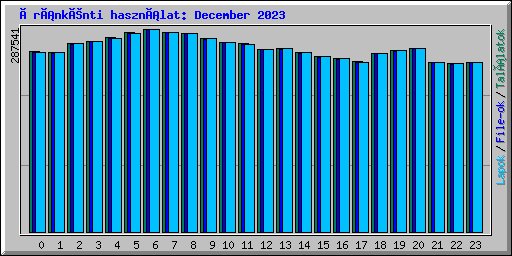 Óránkénti használat: December 2023