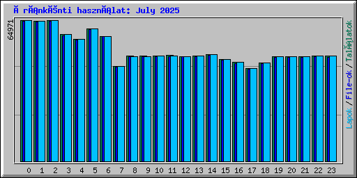 Óránkénti használat: July 2025