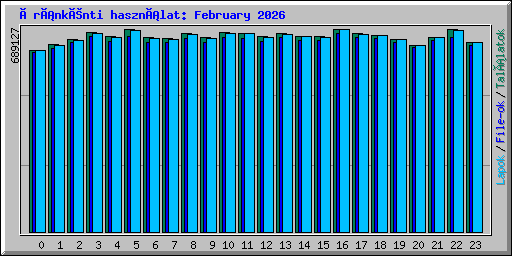 Óránkénti használat: February 2026